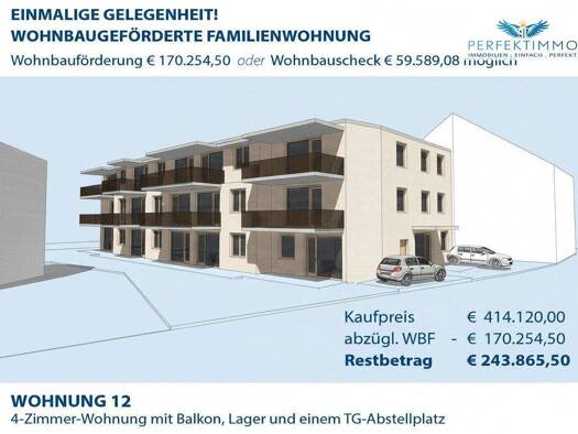 Wohnung zum Kauf 414.120 € 4 Zimmer 87,3 m² 1. Geschoss Haiming 6425
