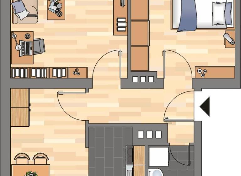 Wohnung zur Miete 479 € 2 Zimmer 49,8 m² 1. Geschoss frei ab 01.05.2026 Ostring 17 Gaarden-Süd Kiel 24143