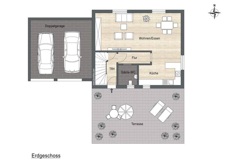 Einfamilienhaus zum Kauf 518.000 € 4 Zimmer 110 m² 874 m² Grundstück frei ab sofort Waldshut Waldshut-Tiengen 79761