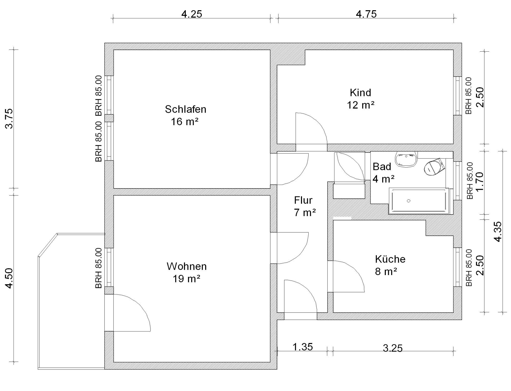 Wohnung zur Miete 442 € 3 Zimmer 67 m²<br/>Wohnfläche 2.<br/>Geschoss 31.01.2025<br/>Verfügbarkeit Gudrunstraße 1 Pölbitz 315 Zwickau 08058