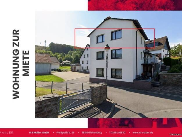 Wohnung zur Miete 318 € 2,5 Zimmer 53 m² Landemert Plettenberg 58840