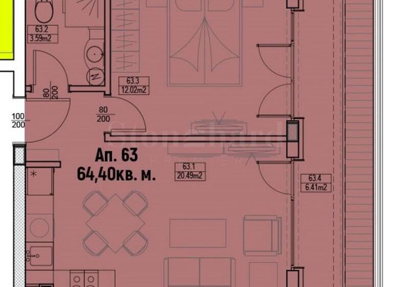 Studio zum Kauf 145.521 € 2 Zimmer 63,3 m² Ahtopol