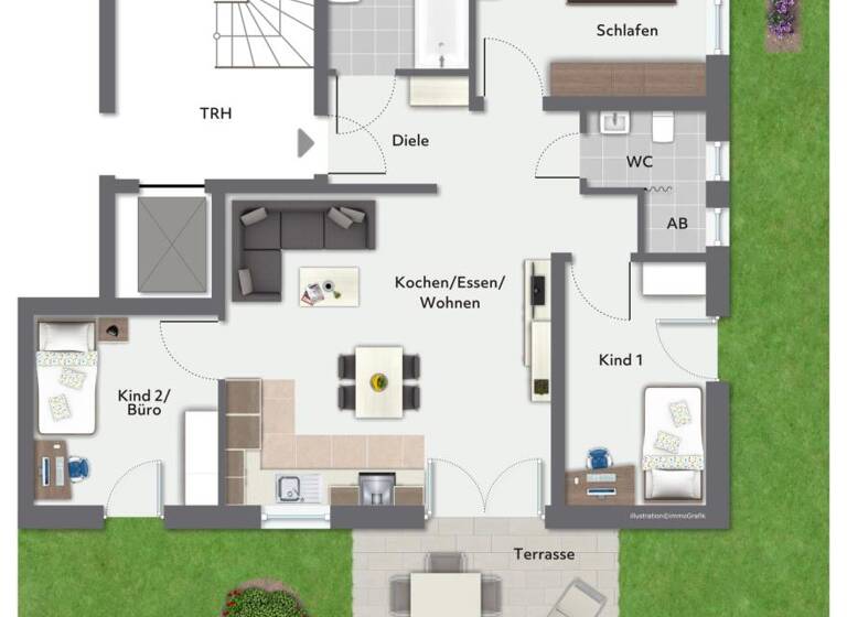 Wohnung zum Kauf 419.000 € 4 Zimmer 90 m² Bodelshausen 72411