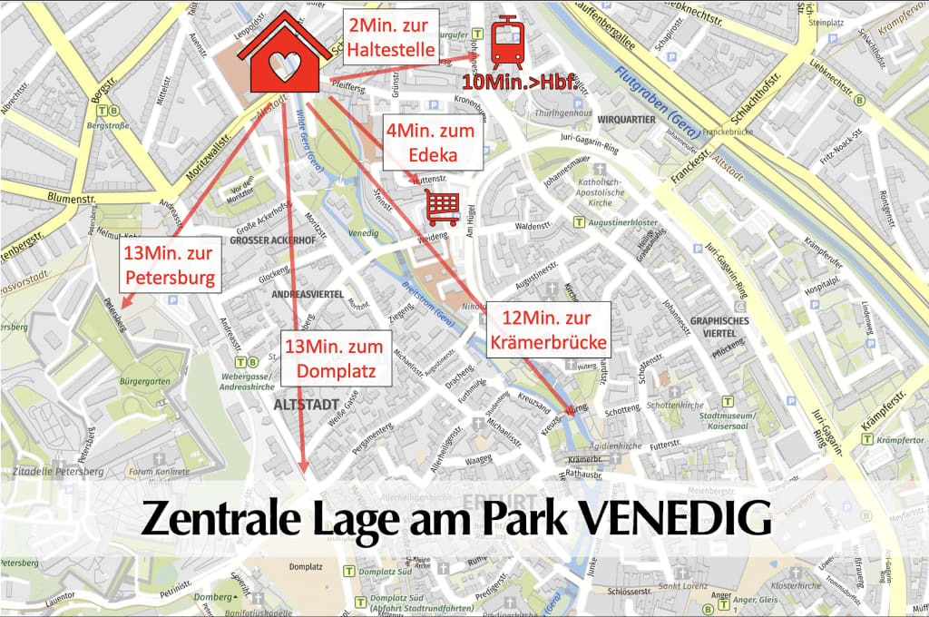 Wohnung zur Miete Wohnen auf Zeit 2.140 € 4 Zimmer 70 m²<br/>Wohnfläche 01.04.2025<br/>Verfügbarkeit Schlüterstraße Altstadt Erfurt 99084