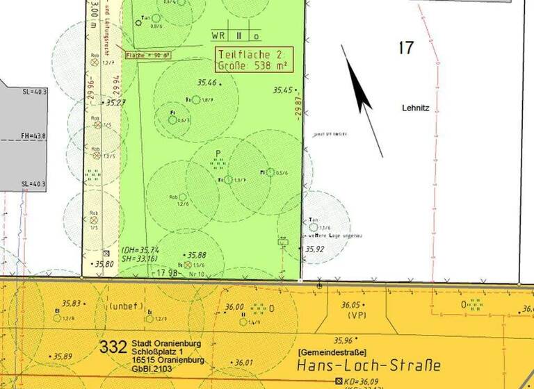 Grundstück zum Kauf provisionsfrei 249.000 € 537 m² Grundstück Hans-Loch-Strasse 10 Lehnitz Oranienburg 16515