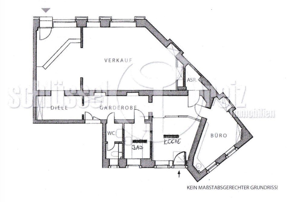 Bürogebäude zur Miete provisionsfrei 1.710 € 3 Zimmer 114 m²<br/>Bürofläche Innere Neustadt (Königstr.) Dresden 01097