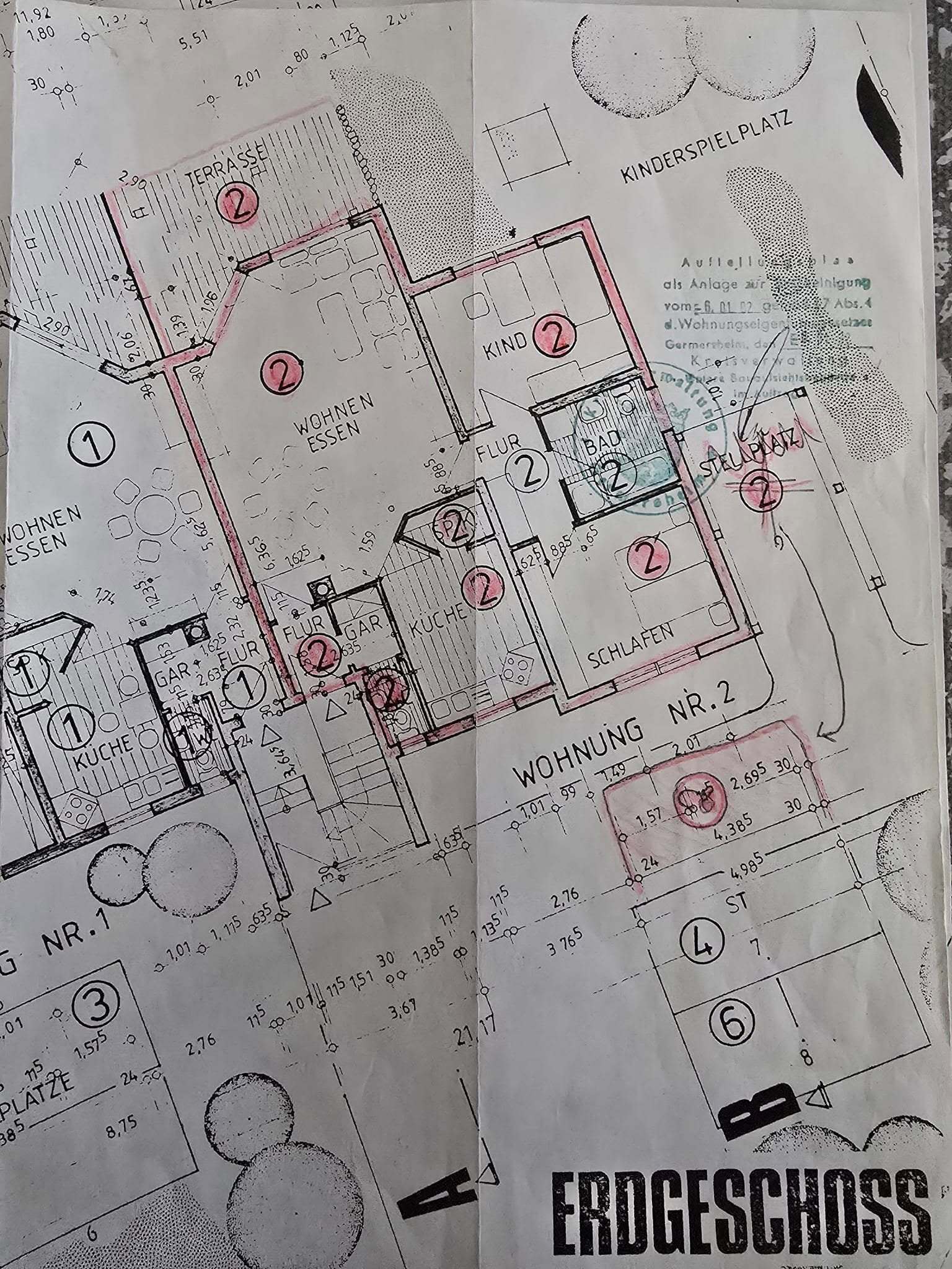 Terrassenwohnung zum Kauf provisionsfrei 320.000 € 3 Zimmer 103 m²<br/>Wohnfläche EG<br/>Geschoss Geschwister-Scholl.Str. 34 Germersheim Germersheim 76726