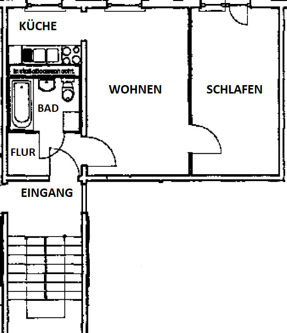 Wohnung zur Miete 215 € 2 Zimmer 40,4 m²<br/>Wohnfläche EG<br/>Geschoss Fritz-Kube-Ring 10 Bernsdorf Bernsdorf 02994