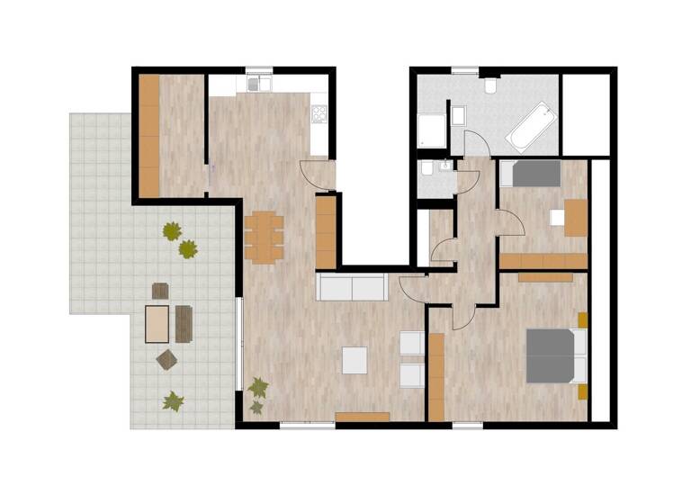 Wohnung zum Kauf - Erstbezug provisionsfrei 535.000 € 3 Zimmer 103,5 m² 2. Geschoss frei ab sofort Nürnberger Leithe 11 Wolkersdorf Schwabach 91126