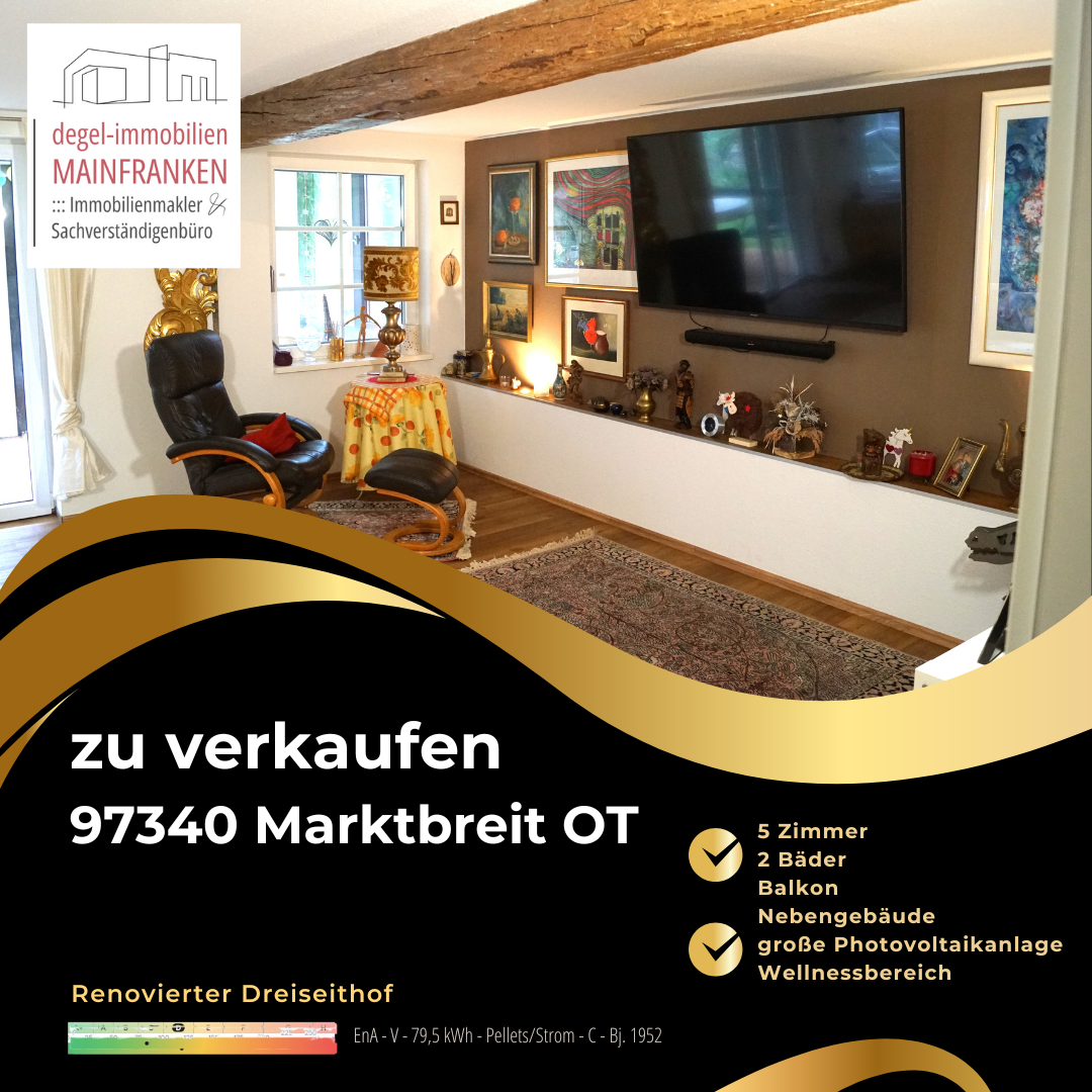 Einfamilienhaus zum Kauf 369.000 € 5 Zimmer 190 m²<br/>Wohnfläche 936 m²<br/>Grundstück Marktbreit Marktbreit 97340