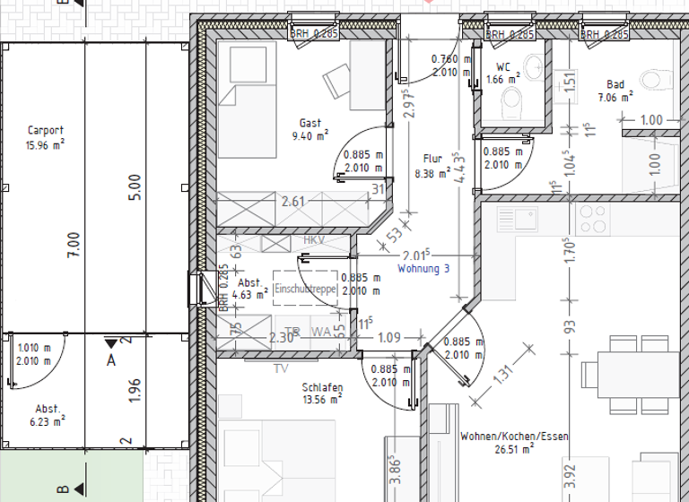 Doppelhaushälfte zum Kauf - Erstbezug 289.900 € 3 Zimmer 85 m² Holterfehn Ostrhauderfehn 26842