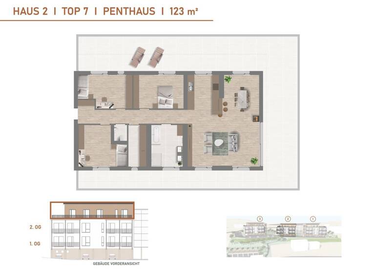 Penthouse zum Kauf - Erstbezug 675.620 € 4 Zimmer 122,9 m² 2. Geschoss Paternion 9711