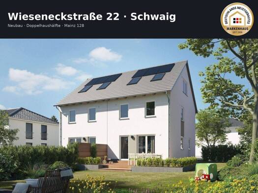 Doppelhaushälfte zum Kauf - Erstbezug provisionsfrei 669.185 € 6 Zimmer 149 m² 441 m² Grundstück frei ab sofort Wieseneckstraße 22 Schwaig Schwaig bei Nürnberg 90571