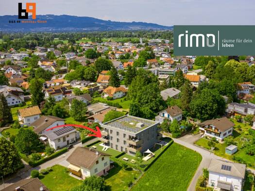 Terrassenwohnung zum Kauf - Erstbezug 560.000 € 3 Zimmer 75,7 m² 1. Geschoss Löwengasse Altach 6844