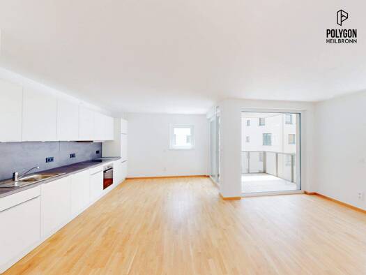 Wohnung zur Miete - Erstbezug 1.230 € 3 Zimmer 79,4 m² 2. Geschoss Happelstraße 43 Heilbronn 74074