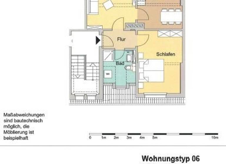 Wohnung zur Miete 397 € 2 Zimmer 61,1 m²<br/>Wohnfläche 2.<br/>Geschoss Bahnhofstr. 2 Arensdorf Köthen (Anhalt) 06369