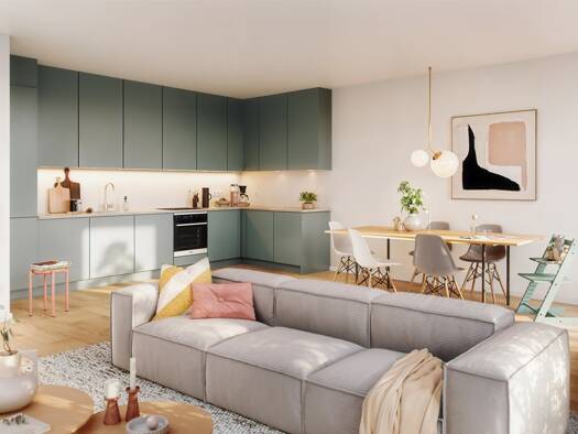Wohnung zum Kauf - Neubau provisionsfrei 430.000 € 3 Zimmer 85,3 m² 1. Geschoss St. Lorenz Süd Lübeck 23558