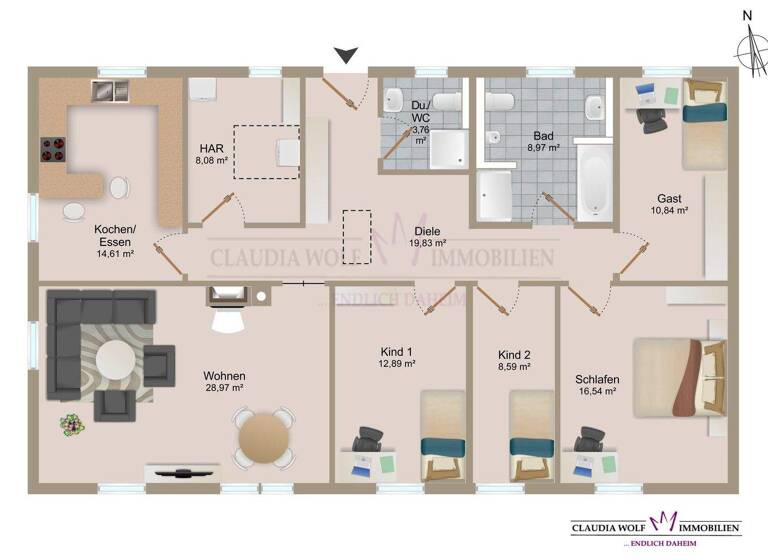 Bungalow zum Kauf 495.000 € 5 Zimmer 131 m² 852 m² Grundstück Dentlein Dentlein am Forst 91599