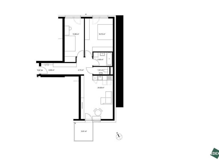 Terrassenwohnung zum Kauf - Erstbezug 434.400 € 3 Zimmer 72,7 m² 4. Geschoss Khekgasse Wien 1230