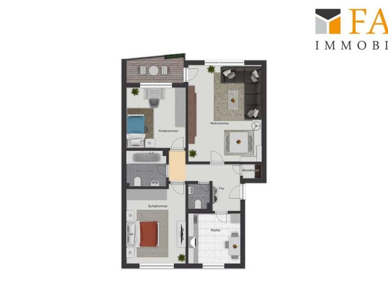Wohnung zur Miete nur mit Wohnberechtigungsschein 464 € 3 Zimmer 77,4 m² 2. Geschoss frei ab sofort Altenessen-Süd Essen 45326