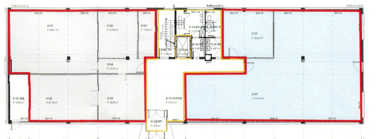 Bürofläche zur Miete 11 € 116,6 m²<br/>Bürofläche ab 116,6 m²<br/>Teilbarkeit Marienkirche Oberhausen 46047