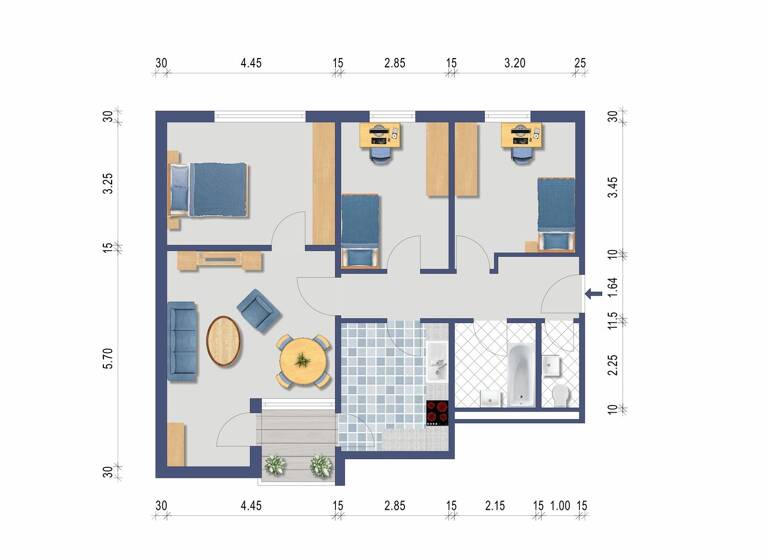 Wohnung zum Kauf 290.000 € 4 Zimmer 85,2 m²<br/>Wohnfläche EG<br/>Geschoss Rheinfelden Rheinfelden (Baden) 79618