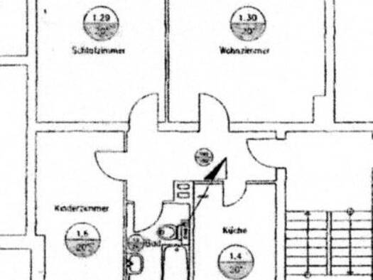Wohnung zur Miete 490 € 3 Zimmer 60 m² 1. Geschoss frei ab sofort Eisenberger Straße 49 Bürgel Bürgel 07616