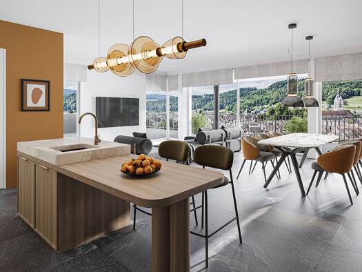 Wohnung zum Kauf - Neubau provisionsfrei 799.000 € 3,5 Zimmer 126,7 m² 3. Geschoss frei ab sofort Säckinger Straße 9 Laufenburg Laufenburg (Baden) 79725