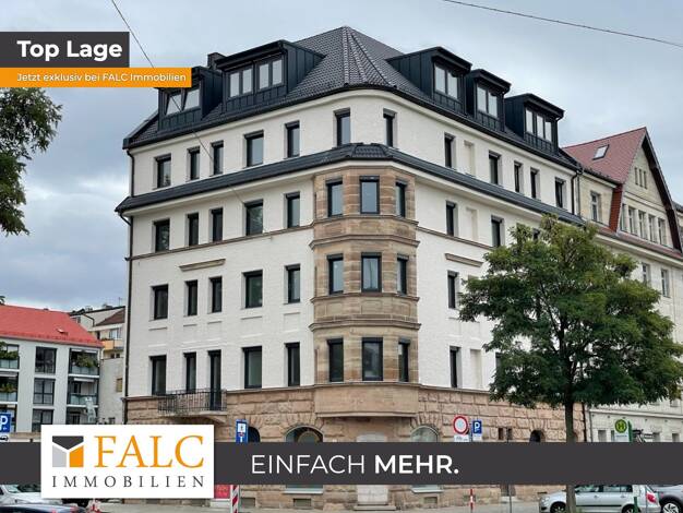 Wohnung zur Miete 749 € 1 Zimmer 45,3 m² EG frei ab sofort Südstadt Fürth 90763