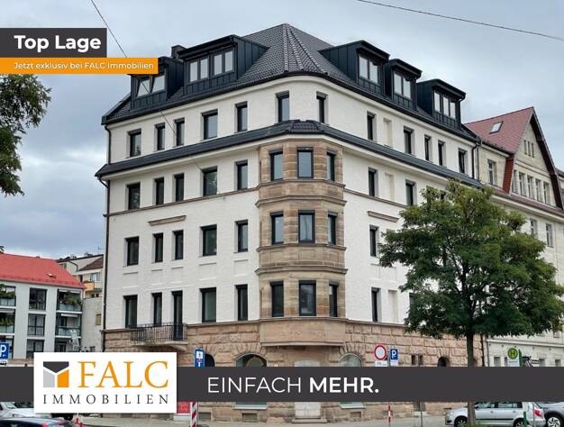Wohnung zur Miete 749 € 1 Zimmer 45,3 m² EG frei ab sofort Südstadt Fürth 90763