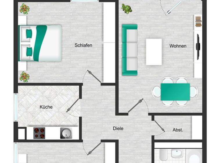 Studio zur Miete 961 € 1 Zimmer 41,9 m² 4. Geschoss frei ab sofort Appenzeller Straße 123 Thalk.Obersendl.-Forsten-Fürstenr.-Solln München 81475