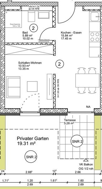 Wohnung zum Kauf 249.000 € 2 Zimmer 40 m²<br/>Wohnfläche Thannhausen Thannhausen 86470