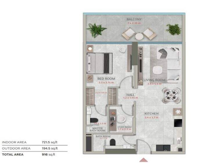 Wohnung zum Kauf - Erstbezug provisionsfrei 346.941 € 2 Zimmer 85,1 m² Dubai