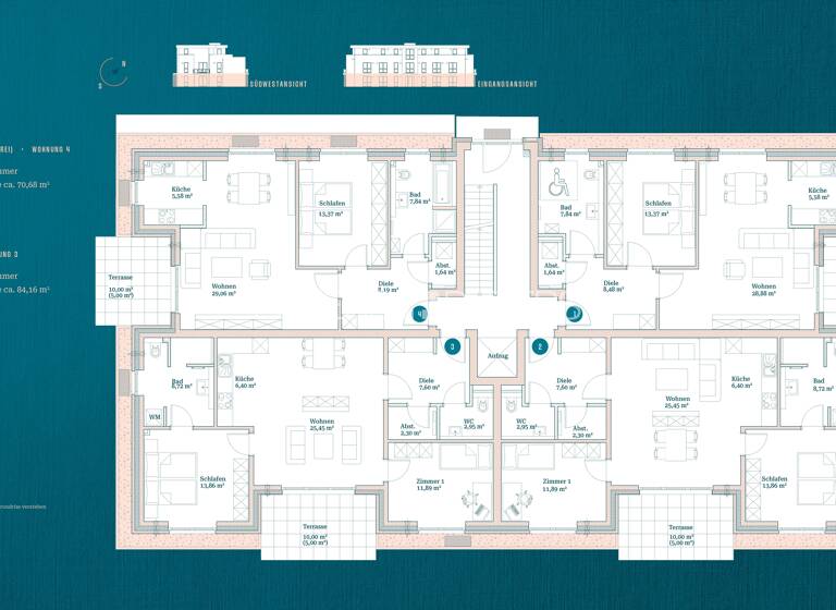 Wohnung zum Kauf - Neubau provisionsfrei 420.000 € 3 Zimmer 84,2 m²<br/>Wohnfläche EG<br/>Geschoss Schifferstraße 6 Neu Wulmstorf Neu Wulmstorf 21629