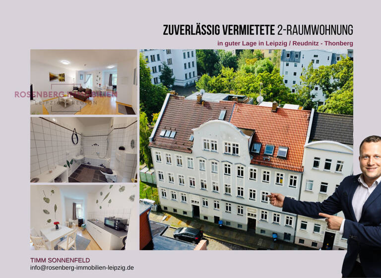 Wohnung zum Kauf 149.900 € 2 Zimmer 56 m²<br/>Wohnfläche 2.<br/>Geschoss Lipsiusstraße 6 WE06 Reudnitz-Thonberg Leipzig 04317