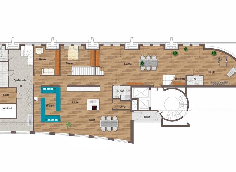 Loft zum Kauf 3.100.000 € 7 Zimmer 502 m²<br/>Wohnfläche 6.<br/>Geschoss Zentrum-West Leipzig 04109