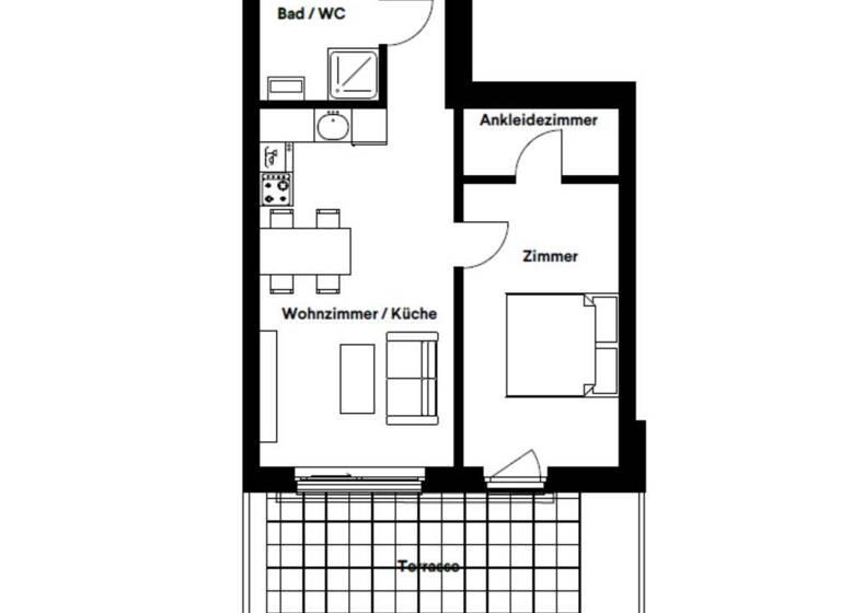 Wohnung zum Kauf - Erstbezug 419.000 € 2 Zimmer 50,4 m² EG Wien 1220