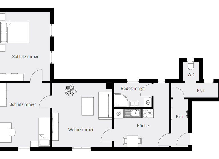 Wohnung zur Miete 390 € 3 Zimmer 71,5 m² 2. Geschoss frei ab sofort Annaberg Annaberg-Buchholz 09456