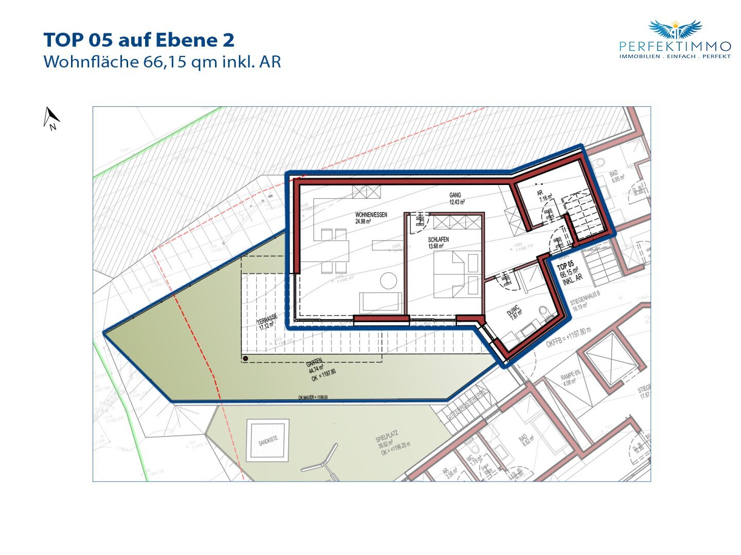 Wohnung zum Kauf 333.400 € 2 Zimmer 66,2 m²<br/>Wohnfläche 3.<br/>Geschoss Strengen 6571