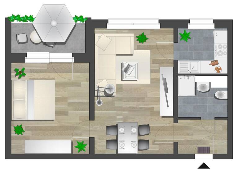Wohnung zur Miete 279 € 2 Zimmer 45,4 m² 3. Geschoss frei ab 01.07.2026 Augsburger Str. 52 Bernsdorf Chemnitz 09126