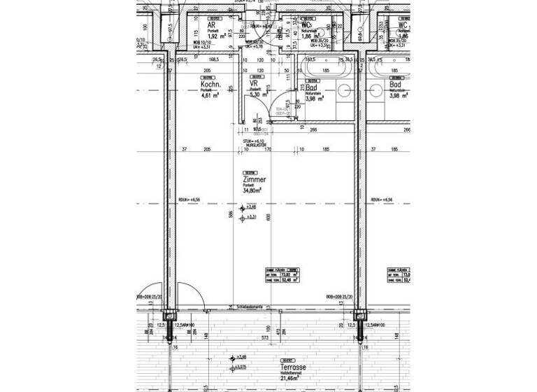 Wohnung zur Miete 1.010 € 1 Zimmer 52,5 m² 1. Geschoss Wien 1190
