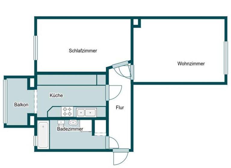 Wohnung zum Kauf 49.900 € 2 Zimmer 58,7 m² 1. Geschoss Hilbersdorf Chemnitz 09131