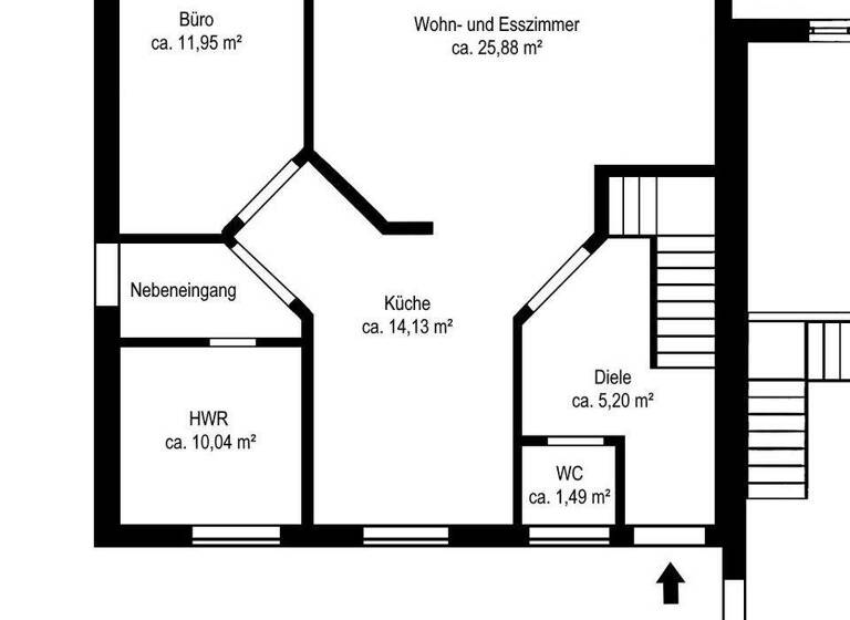 Doppelhaushälfte zum Kauf 335.000 € 5 Zimmer 127,7 m² 308 m² Grundstück Portsloge Edewecht / Portsloge 26188
