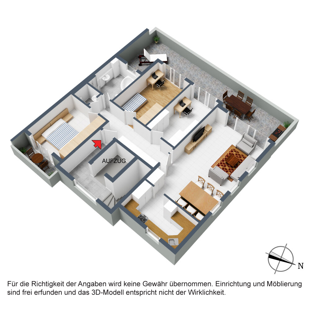 Penthouse zum Kauf 525.000 € 4 Zimmer 101,4 m²<br/>Wohnfläche 4.<br/>Geschoss ab sofort<br/>Verfügbarkeit Glühwürmchenweg 29 Stammheim - Mitte Stuttgart 70439