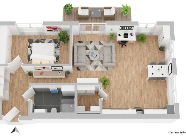 Wohnung zum Kauf provisionsfrei 371.000 € 2 Zimmer 70,6 m² Neustadt Titisee-Neustadt 79822