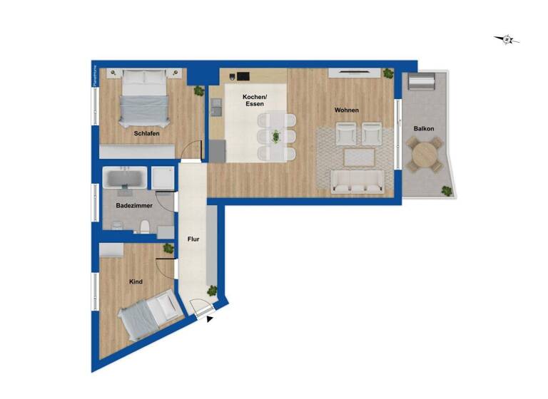 Wohnung zum Kauf 464.000 € 3 Zimmer 80 m² 3. Geschoss Erding 85435