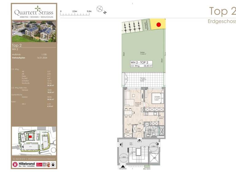 Wohnung zum Kauf 399.000 € 2 Zimmer 54,3 m² EG Dürnbichlstraße 48 Eugendorf 5301