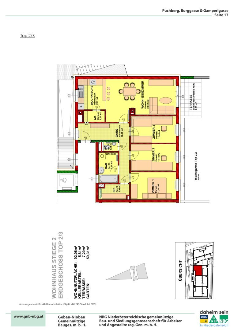 Wohnung zur Miete 910 € 4 Zimmer 92,1 m²<br/>Wohnfläche EG<br/>Geschoss ab sofort<br/>Verfügbarkeit Puchberg am Schneeberg 2734