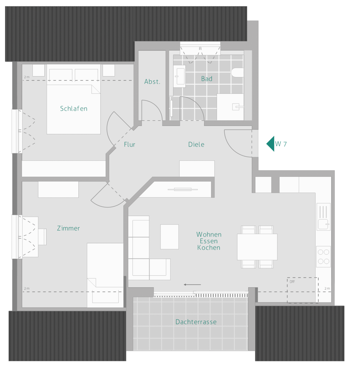 Wohnung zum Kauf provisionsfrei 589.000 € 3 Zimmer 81,1 m²<br/>Wohnfläche 2.<br/>Geschoss Uhlandstraße 10 Gärtringen Gärtringen 71116