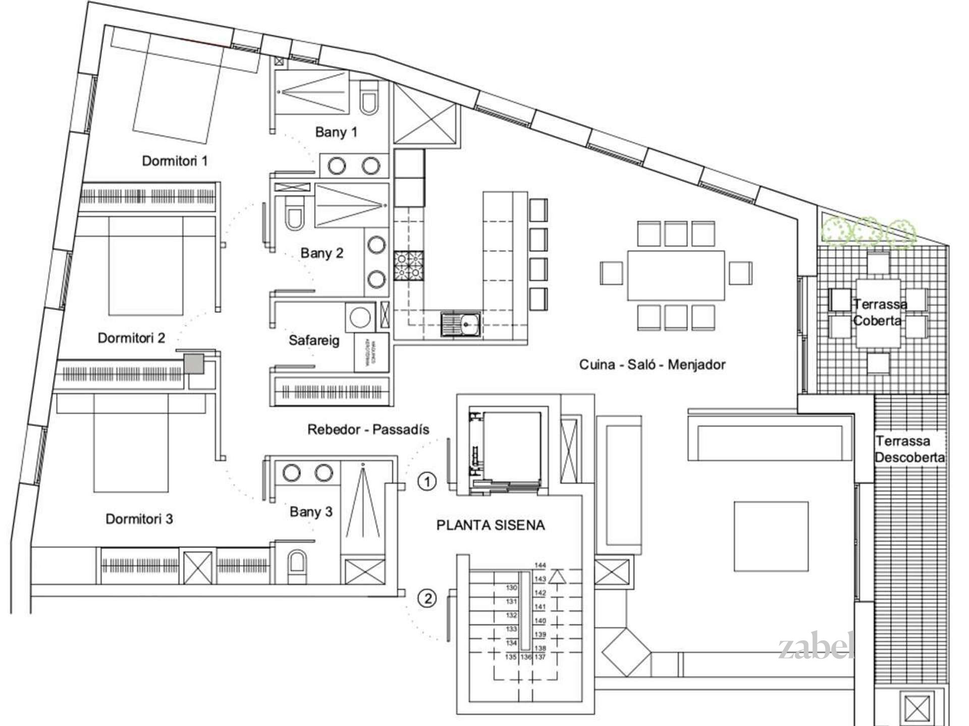 Penthouse zum Kauf provisionsfrei 1.575.000 € 4 Zimmer 163 m²<br/>Wohnfläche Escaldes - Engordany AD700